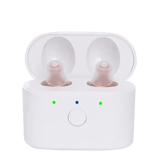 Rechargeable Hearing Aids Intelligent New Style Hearing Aid Low Noise Deaf Ear Amplifier Adjustable Tone Hearing Device XMML