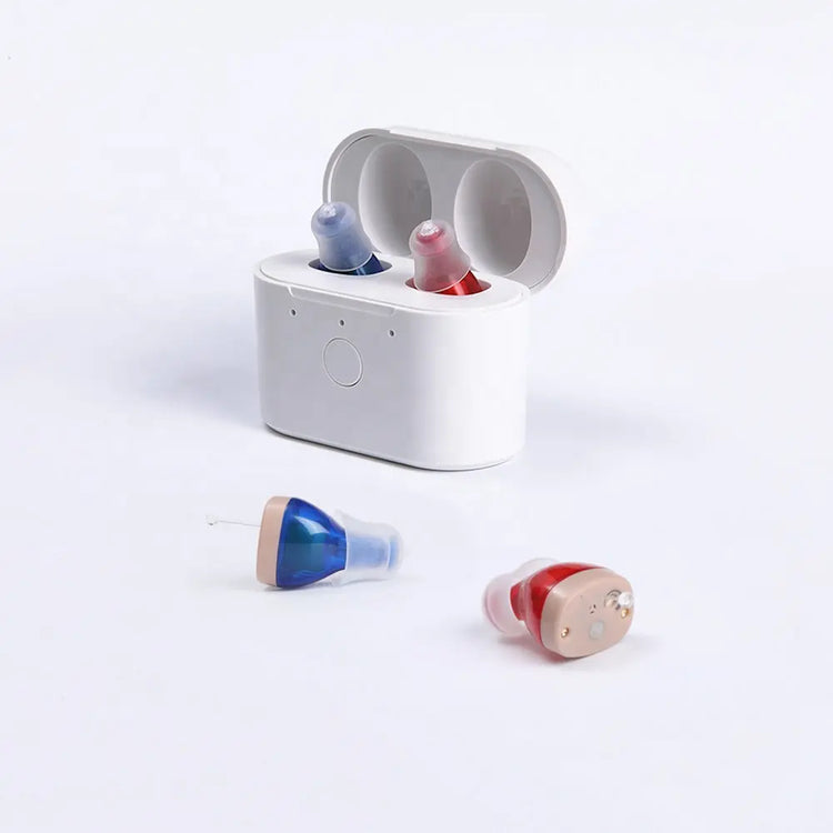 Rechargeable Hearing Aids Intelligent New Style Hearing Aid Low Noise Deaf Ear Amplifier  Adjustable Tone Hearing Device XMML